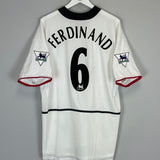 2002/03 MANCHESTER UNITED FERDINAND #6 AWAY SHIRT (XL) NIKE