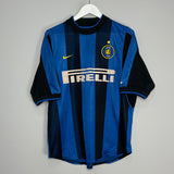 2001/02 INTER MILAN RONALDO #9 HOME SHIRT (M) NIKE