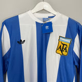 1978 ARGENTINA *BNWT* L/S HOME SHIRT (M) ADIDAS ORIGINALS