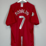 2007/08 MANCHESTER UNITED RONALDO #7 *C/L FINAL* HOME SHIRT (XXL) NIKE