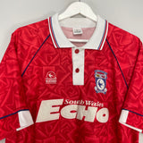 1992/93 CARDIFF CITY AWAY SHIRT (XL) BLUEBIRDS