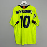 2005/06 BARCELONA RONALDINHO #10 AWAY SHIRT (L) NIKE