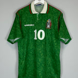 1994 MEXICO GARCIA #10 HOME SHIRT (L) UMBRO