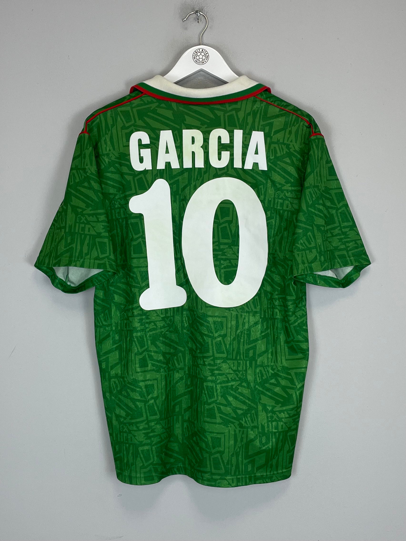 1994 MEXICO GARCIA #10 HOME SHIRT (L) UMBRO