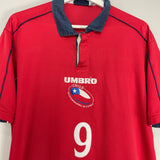 2000/01 CHILE ZAMORANO #9 HOME SHIRT (XL) UMBRO