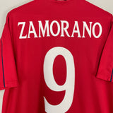 2000/01 CHILE ZAMORANO #9 HOME SHIRT (XL) UMBRO