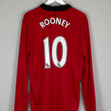 2013/14 MANCHESTER UNITED ROONEY #10 L/S HOME SHIRT (XL) NIKE