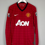 2012/13 MANCHESTER UNITED ROONEY #10 L/S HOME SHIRT (M) NIKE