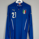 2014/15 ITALY PIRLO #21 L/S HOME SHIRT (L) PUMA