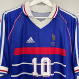 1998/00 FRANCE ZIDANE #10 HOME SHIRT (L) ADIDAS