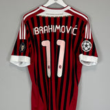 2011/12 AC MILAN IBRAHIMOVIC #11 C/L HOME SHIRT (L) ADIDAS