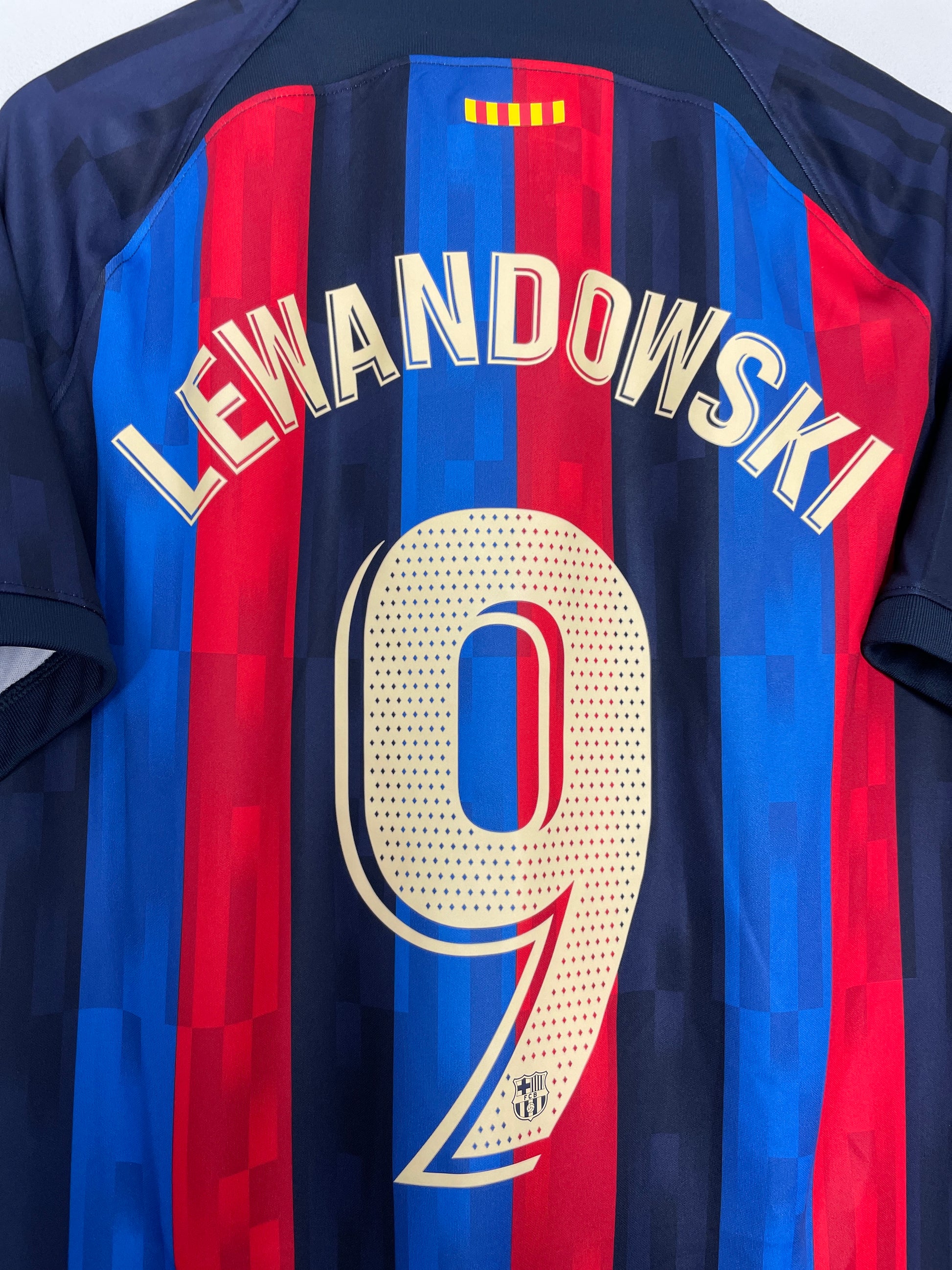 2022/23 Nike Robert Lewandowski Barcelona Home Jersey