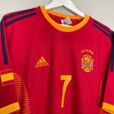 2002/04 SPAIN RAUL #7 HOME SHIRT (L) ADIDAS