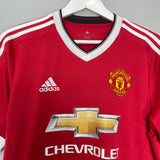 2015/16 MANCHESTER UNITED ROONEY #10 HOME SHIRT (M) ADIDAS