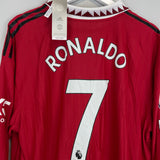 2022/23 MANCHESTER UNITED RONALDO #7 *BNWT* AUTHENTIC L/S HOME SHIRT (XXL) ADIDAS