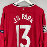 2011/12 MANCHESTER UNITED JI SUNG PARK #13 C/L L/S HOME SHIRT (XXXL) NIKE