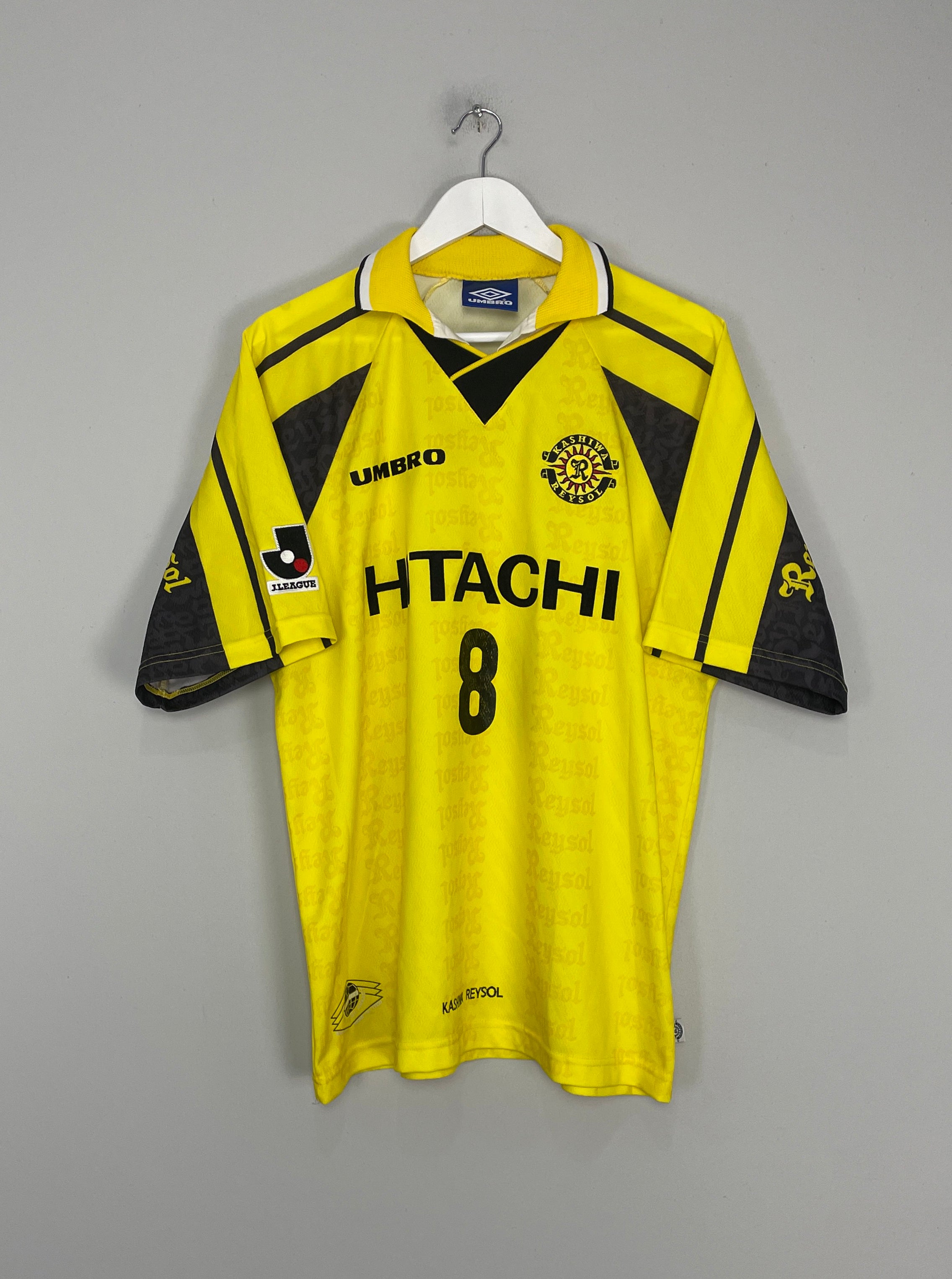 1997/98 KASHIWA REYSOL YOKOYAMA #8 HOME SHIRT (L) UMBRO