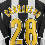 2004/05 JUVENTUS CANNAVARO #28 HOME SHIRT (XL) NIKE