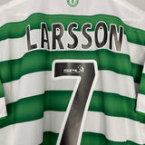 2003/04 CELTIC LARSSON #7 HOME SHIRT (XL) UMBRO