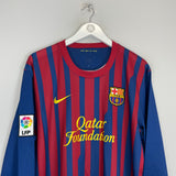 2011/12 BARCELONA MESSI #10 L/S HOME SHIRT (XL) NIKE