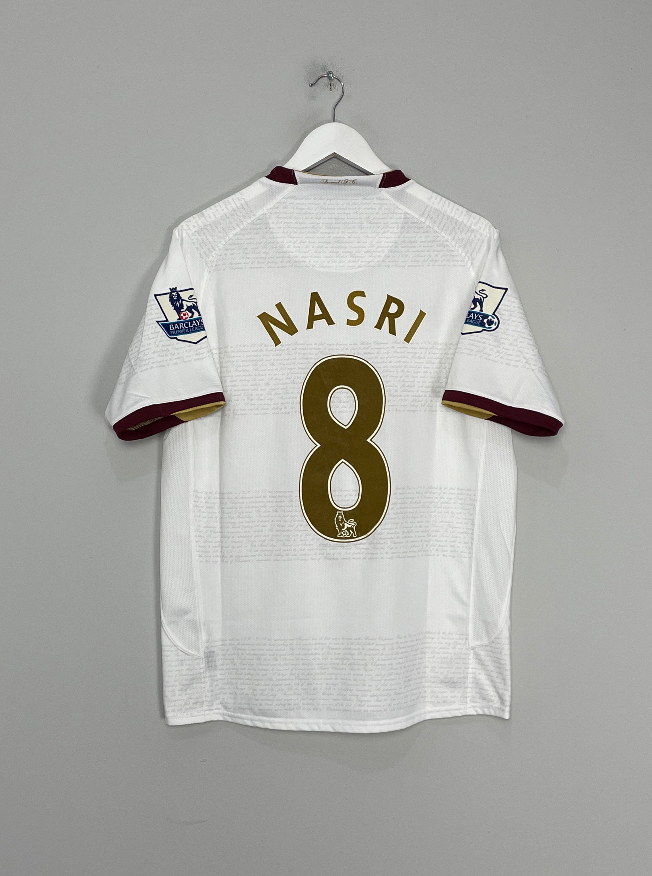 2007/08 ARSENAL NASRI #8 AWAY SHIRT (M) NIKE