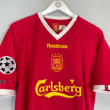 2001/03 LIVERPOOL HESKEY #8 C/L HOME SHIRT (L) REEBOK