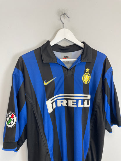 1998/99 INTER MILAN RONALDO #9 HOME SHIRT (XL) NIKE