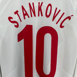 2009/10 SERBIA STANKOVIC #10 *PLAYER ISSUE* L/S AWAY SHIRT (L) NIKE