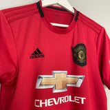 2019/20 MANCHESTER UNITED HOME SHIRT (M) ADIDAS