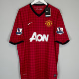 2012/13 MANCHESTER UNITED BUTTNER #28 *BNWT* HOME SHIRT (XXL) NIKE