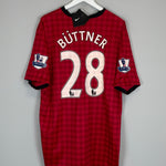 2012/13 MANCHESTER UNITED BUTTNER #28 *BNWT* HOME SHIRT (XXL) NIKE