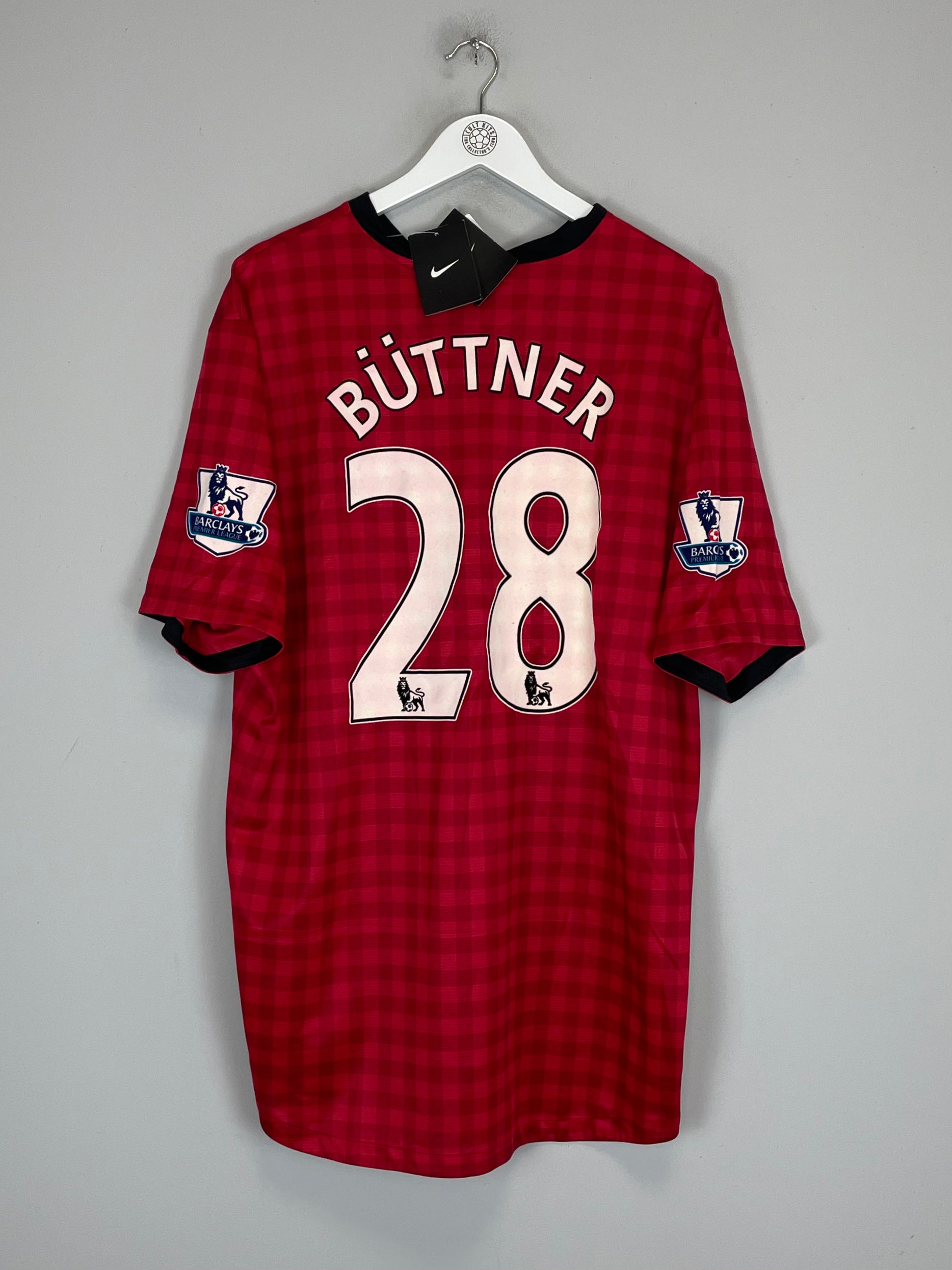 2012/13 MANCHESTER UNITED BUTTNER #28 *BNWT* HOME SHIRT (XXL) NIKE