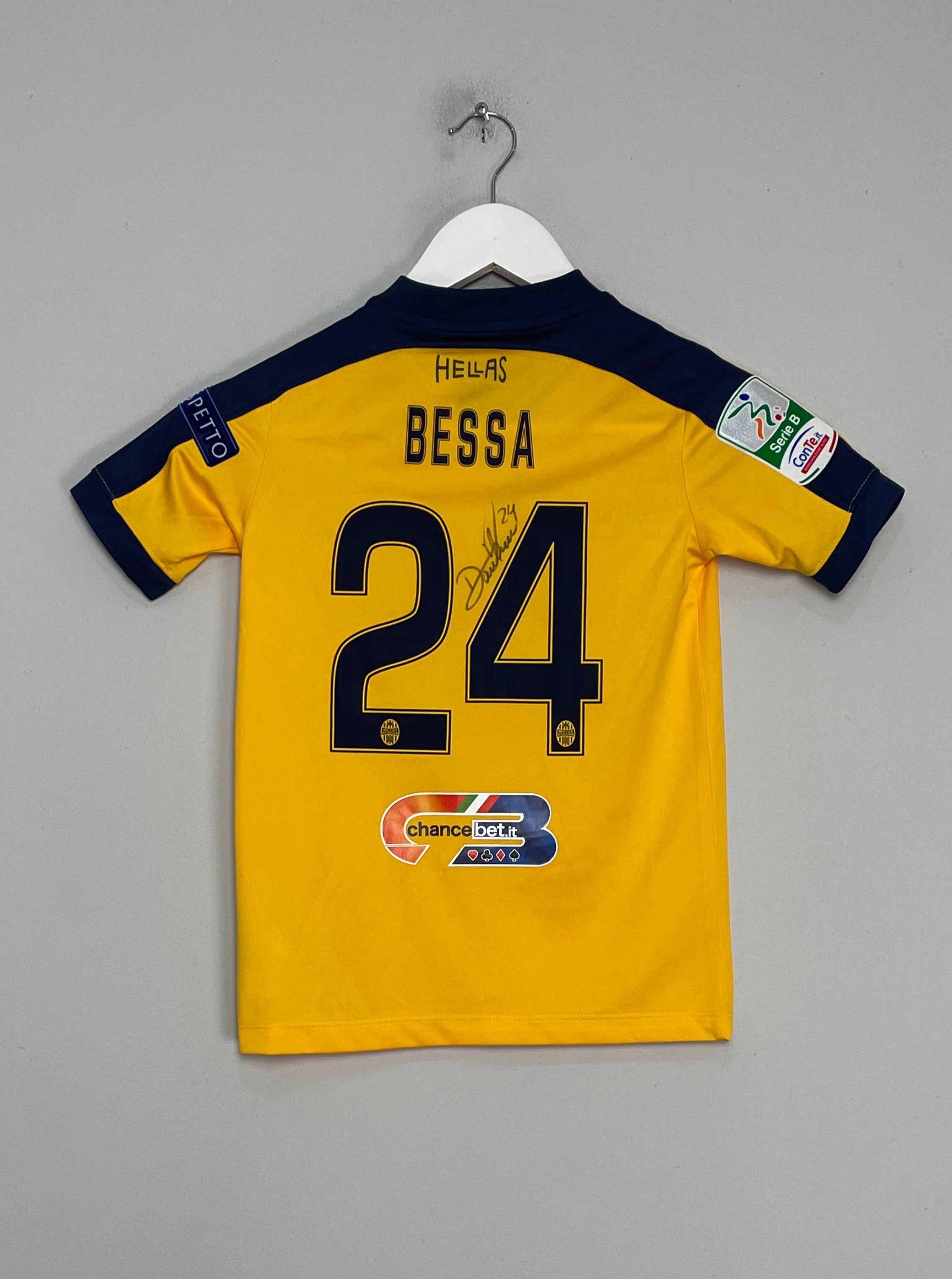 2017/18 HELLAS VERONA BESSA #24 *SIGNED* AWAY SHIRT (XS.KIDS) NIKE