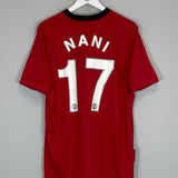 2009/10 MANCHESTER UNITED NANI #17 HOME SHIRT (L) NIKE