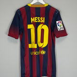 2013/14 BARCELONA MESSI #10 *PLAYER ISSUE* HOME SHIRT (M) NIKE