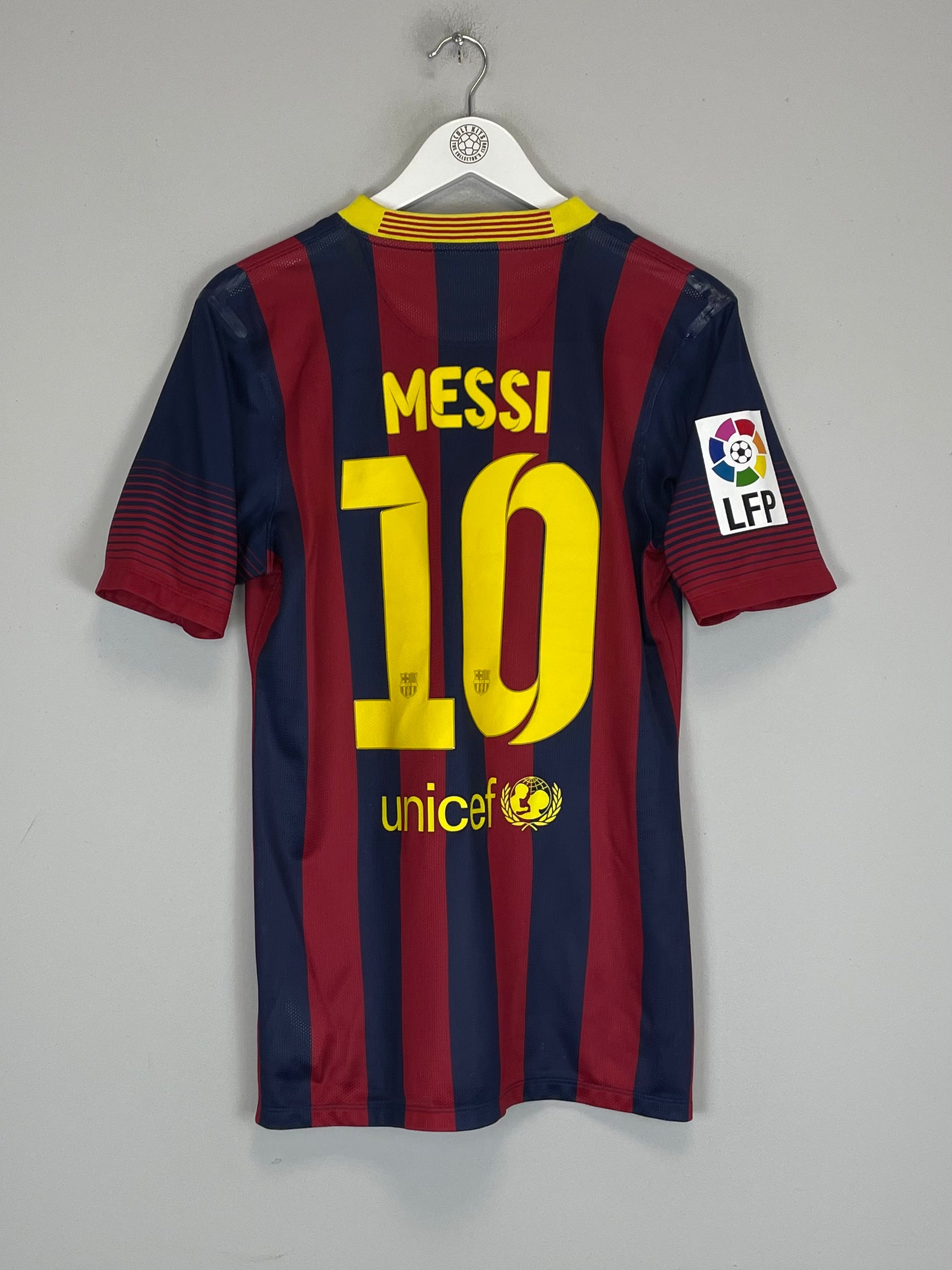 2013/14 BARCELONA MESSI #10 *PLAYER ISSUE* HOME SHIRT (M) NIKE