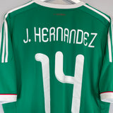 2011/13 MEXICO J.HERNANDEZ #14 HOME SHIRT (XL) ADIDAS