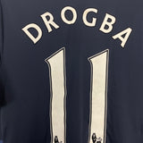 2009/10 CHELSEA DROGBA #11 *MATCH ISSUE* AWAY SHIRT (M) ADIDAS