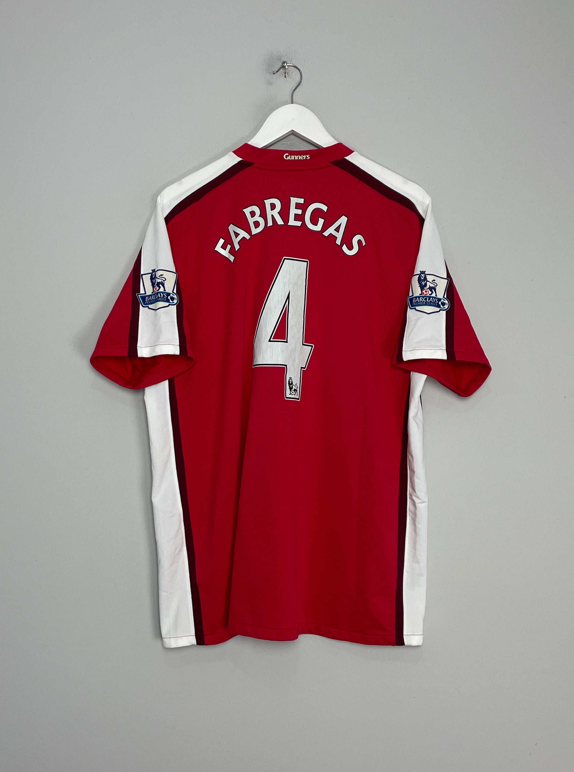 2008/10 ARSENAL FABREGAS #4 HOME SHIRT (XL) NIKE