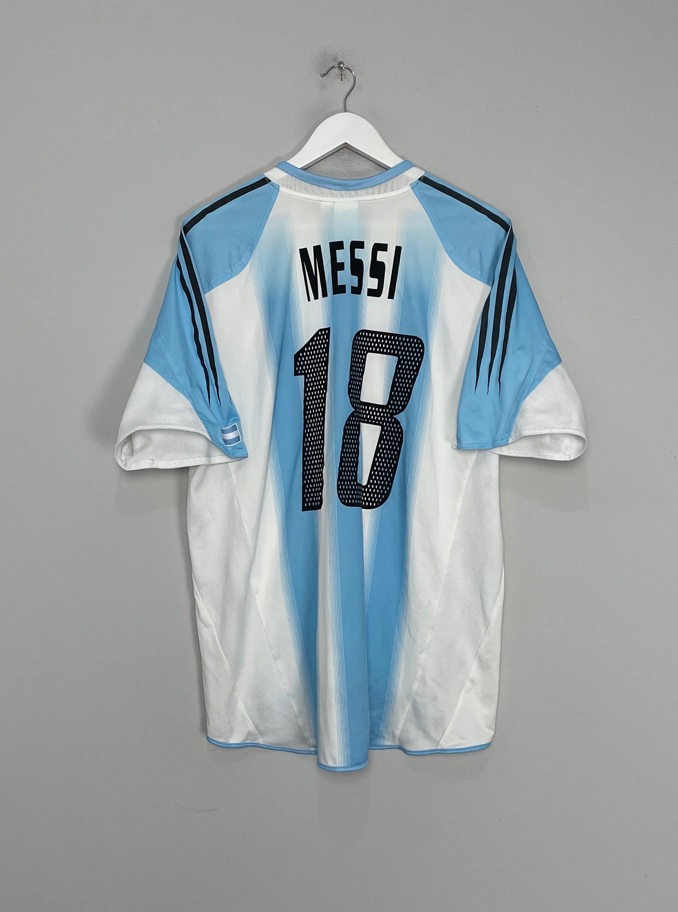 2004/05 ARGENTINA MESSI #18 HOME SHIRT (XL) ADIDAS