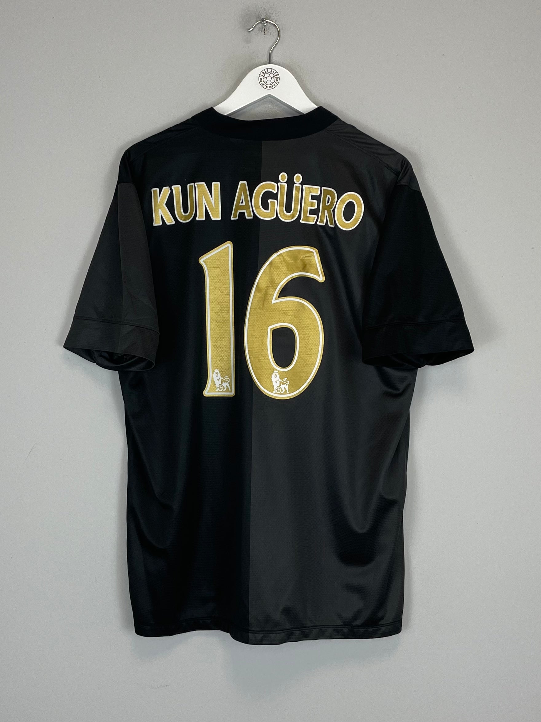 2013/14 MANCHESTER CITY KUN AGUERO #16 AWAY SHIRT (XL) NIKE