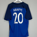 2016/17 FRANCE MBAPPE #20 HOME SHIRT (XL) NIKE