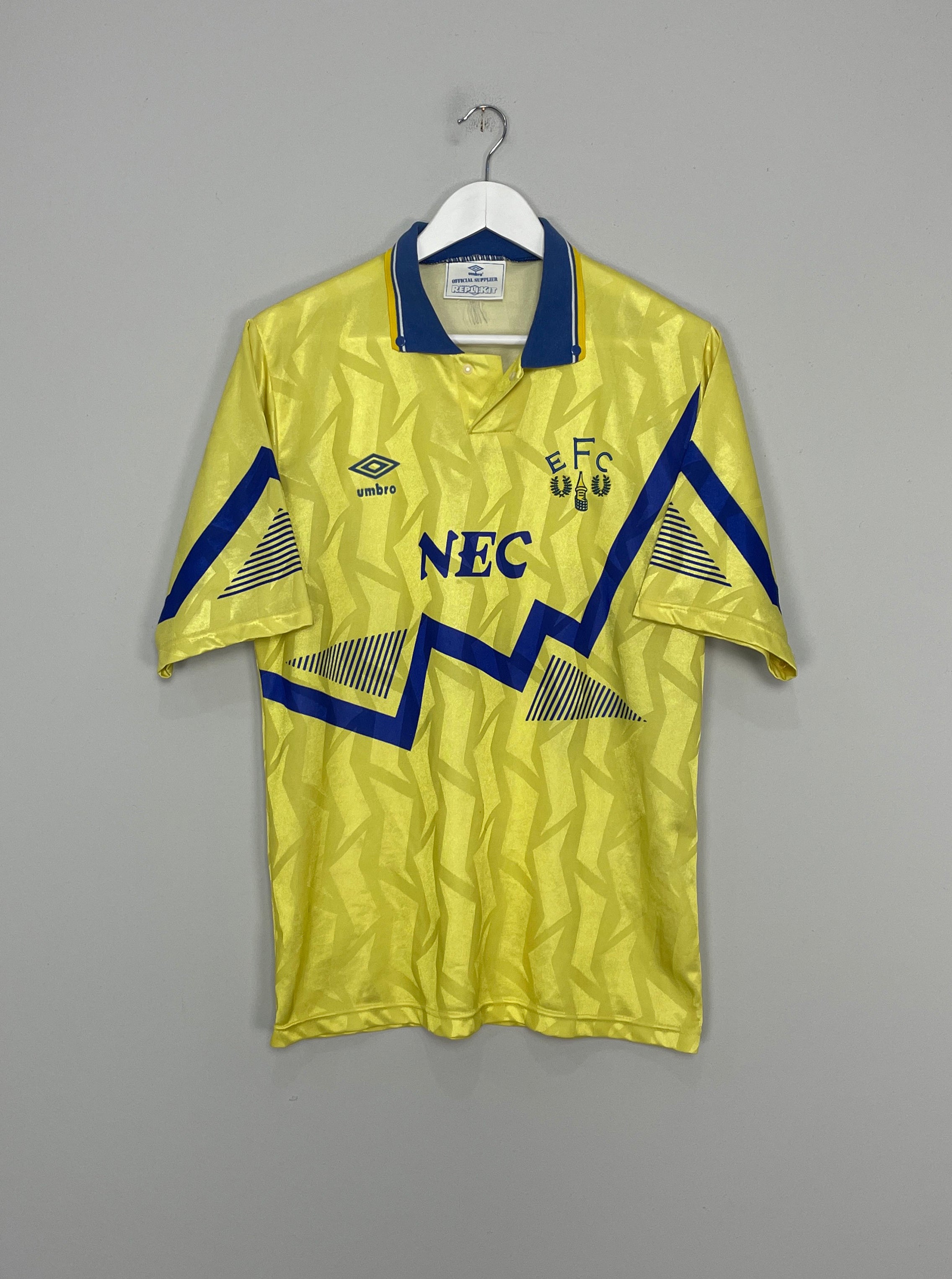 Cult Kits - 1990/92 EVERTON AWAY SHIRT (L) UMBRO