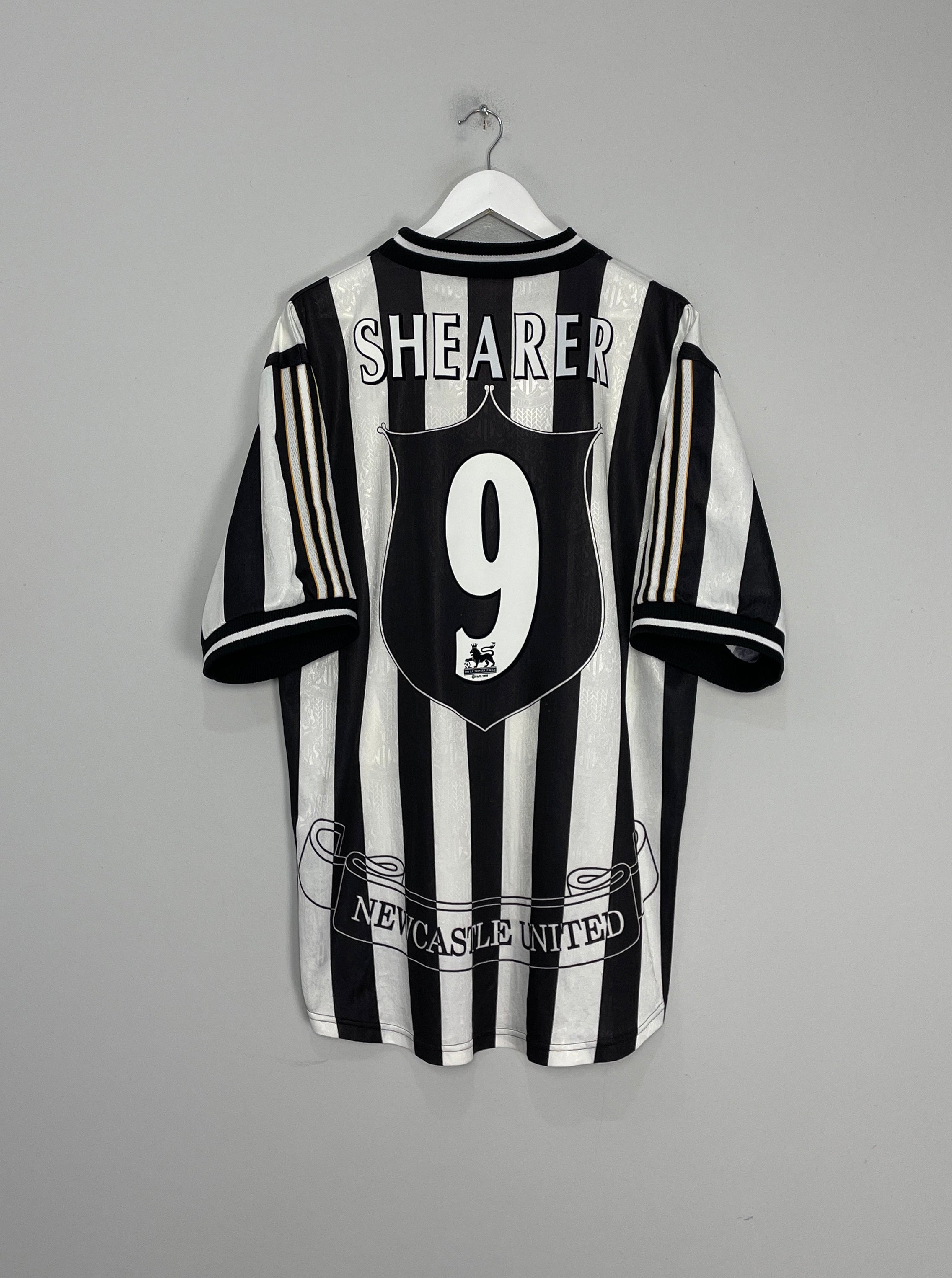 1997/99 NEWCASTLE SHEARER #9 HOME SHIRT (XL) ADIDAS