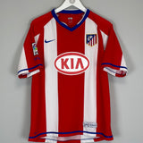 2007/08 ATLETICO MADRID KUN AGUERO #10 HOME SHIRT (M) NIKE