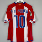 2007/08 ATLETICO MADRID KUN AGUERO #10 HOME SHIRT (M) NIKE