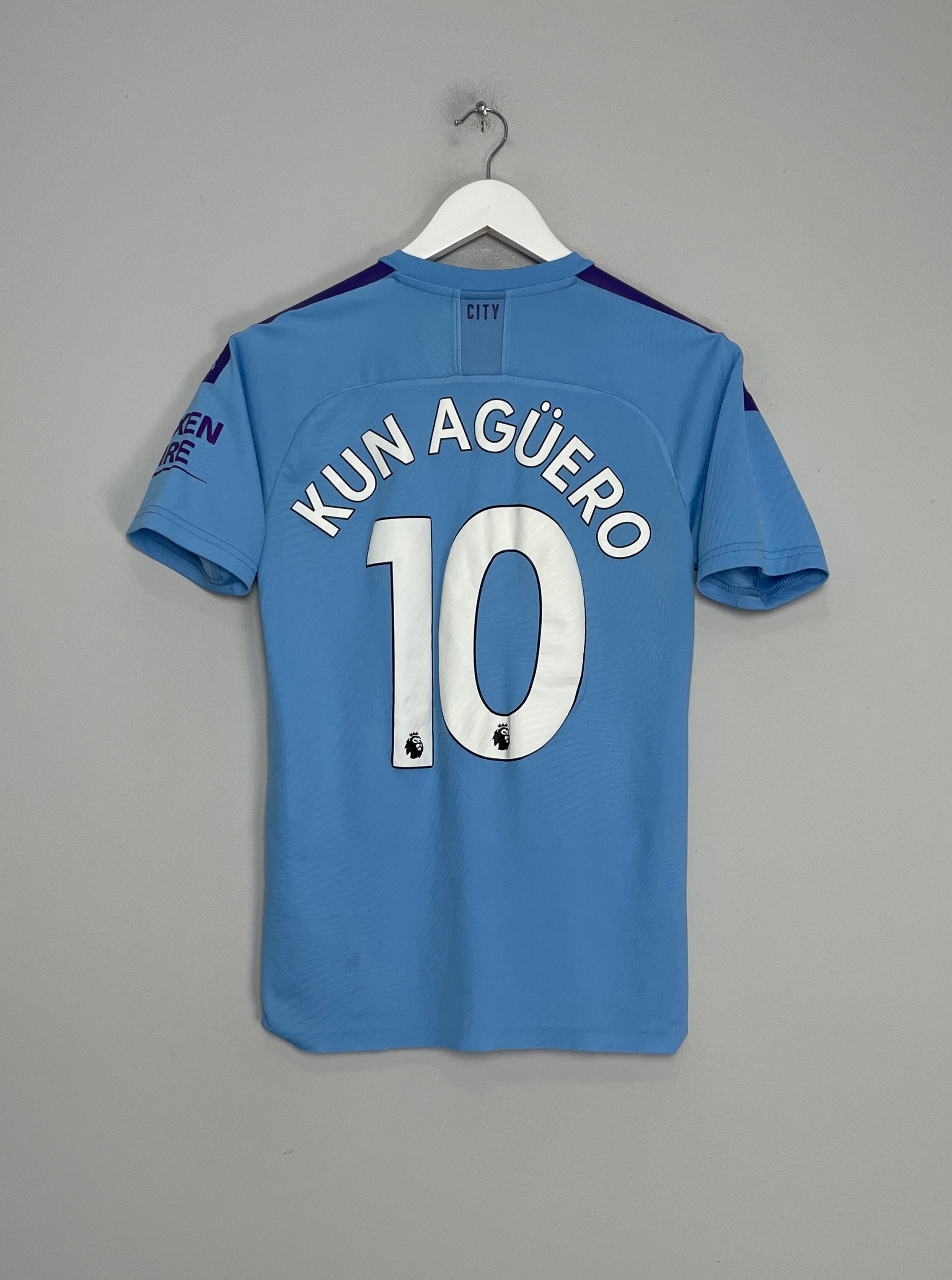 2019/20 MANCHESTER CITY KUN AGUERO #10 *125 YEAR* HOME SHIRT (S) PUMA