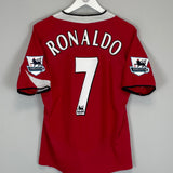 2004/05 MANCHESTER UNITED RONALDO #7 HOME SHIRT (M) NIKE