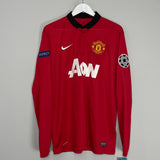 2013/14 MANCHESTER UNITED CHICHARITO #14 C/L L/S *BNWT* HOME SHIRT (L) NIKE