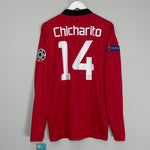 2013/14 MANCHESTER UNITED CHICHARITO #14 C/L L/S *BNWT* HOME SHIRT (L) NIKE